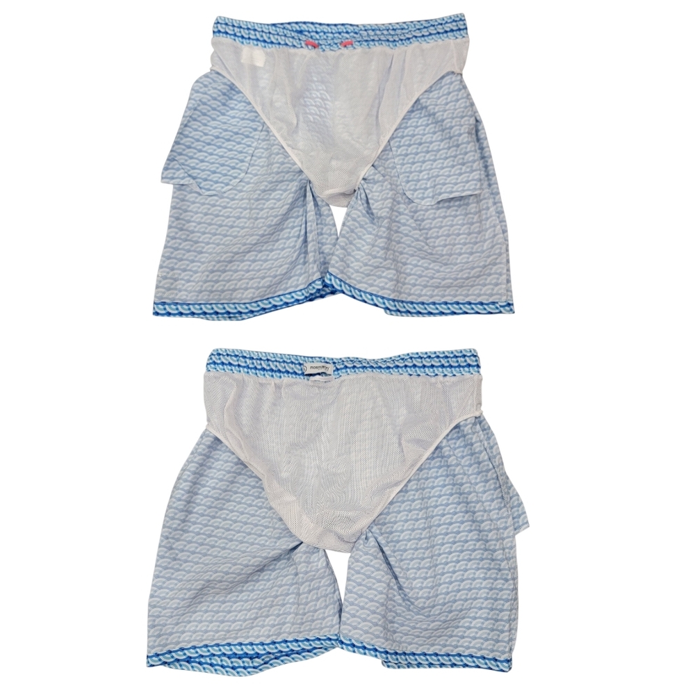 Mosmann Australia Swim Shorts Blue Summer Beach Fitted Lined Quick-Dry Men’s XL - Picture 10 of 17